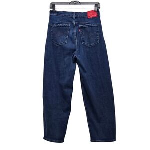 Levi Strauss Engineered Jeans Dark Wash Wide Leg Barrel Denim Red Label W27 L26‎